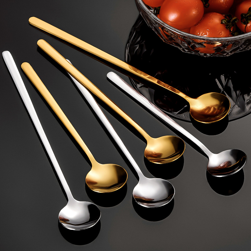 Stainless Steel round Spoon Coffee Stirring Spoon