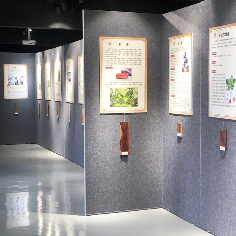 书画展板亚麻布博物馆书法作品移动展墙文化宣传墙无缝艺术展览板