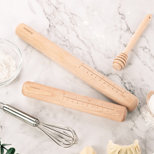 榉木擀面杖 烘焙工具 实木大小压面棍棒 面包披萨饺子皮