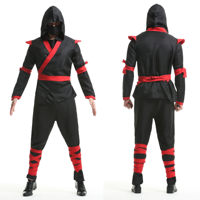 万圣节 成人服装火影忍者男款cosplay服装日本忍者扮演话剧演出服