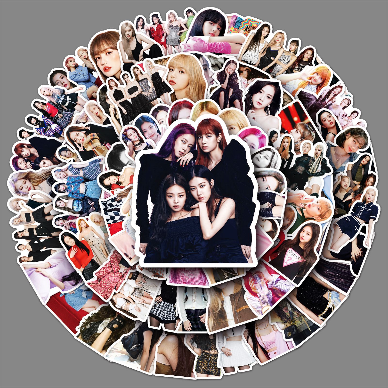 102张blackpink涂鸦个性跨境明星周边应援咕卡diy手机行李箱贴纸