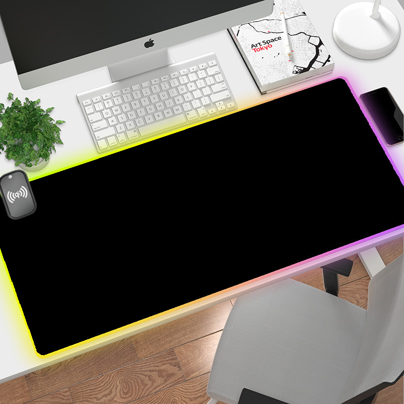 rgb鼠标垫超大橡胶防滑曼联队徽led发光耐脏电竞游戏垫