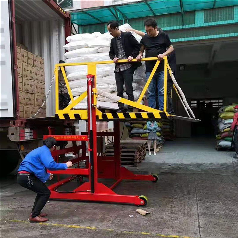 新品集装箱装车卸货神器平台升降机小型电动液压移动式登车桥