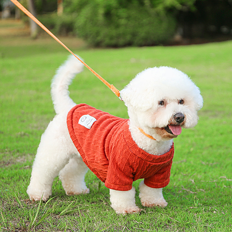 factory direct supply pet clothes warm sweater bichon poodle dog clothes autumn and winter clothes knitted sweater bottoming shirt