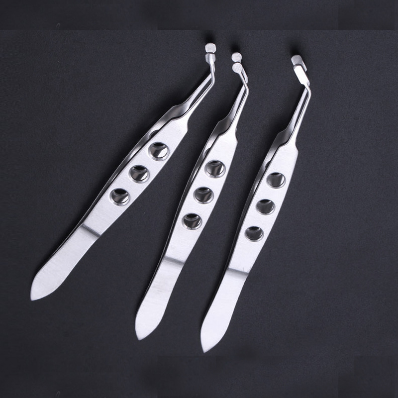 眼科睑腺按摩镊子钳夹睑板腺瓣眼睑手术工具镊子夹脂肪眼科仪器