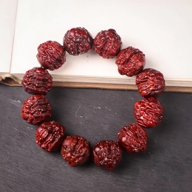 0 貔貅手串木质珠男女檀香木红木文玩手串-阿里巴巴