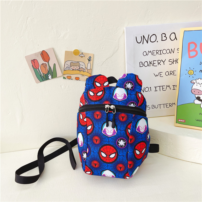 Anti-Lost Children's Backpack Cartoon Printed Backpack Cute Kindergarten Backpack Simple Boys and Girls Student Schoolbag