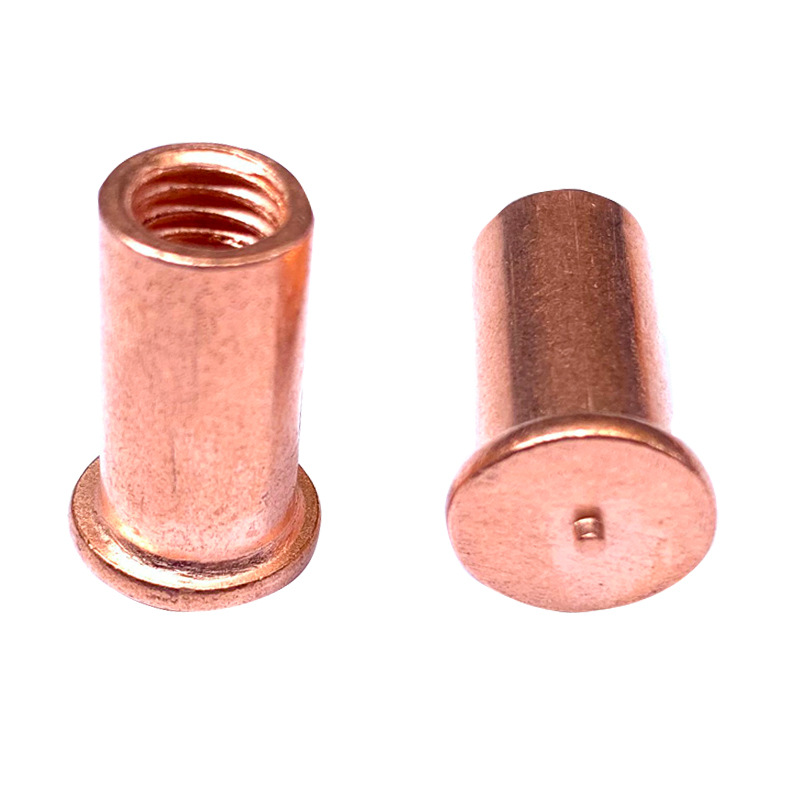 批发焊接螺柱种焊螺母柱植焊储能焊柱点焊螺柱内螺纹镀铜m3m4m5m6