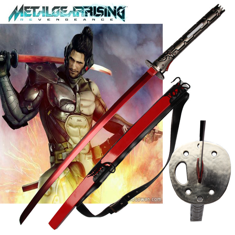 原版合金装备崛起红刀 复仇 雷电raiden 金属合金打造版 未开刃
