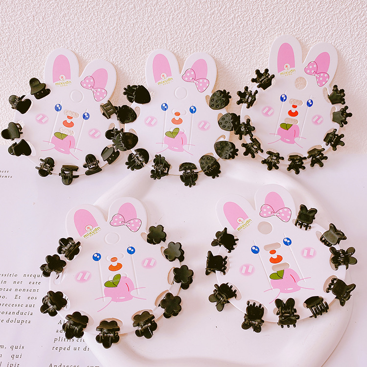 Yiwu Stall Stationery Department Store Head Accessories 2 Yuan Shop Wholesale Internet Celebrity Girl Children Cute Small Hair Grip Clip D42