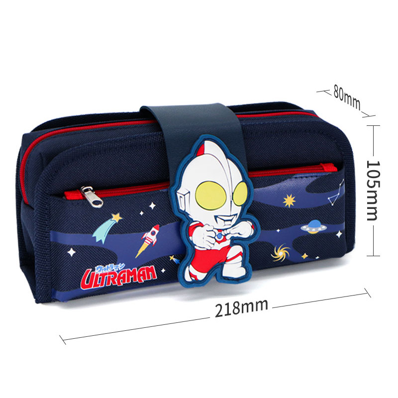 Ultraman Detachable Pencil Case Cartoon Children's Oxford Cloth Stationery Case Two-in-One Multifunctional Astronaut Pencil Bag