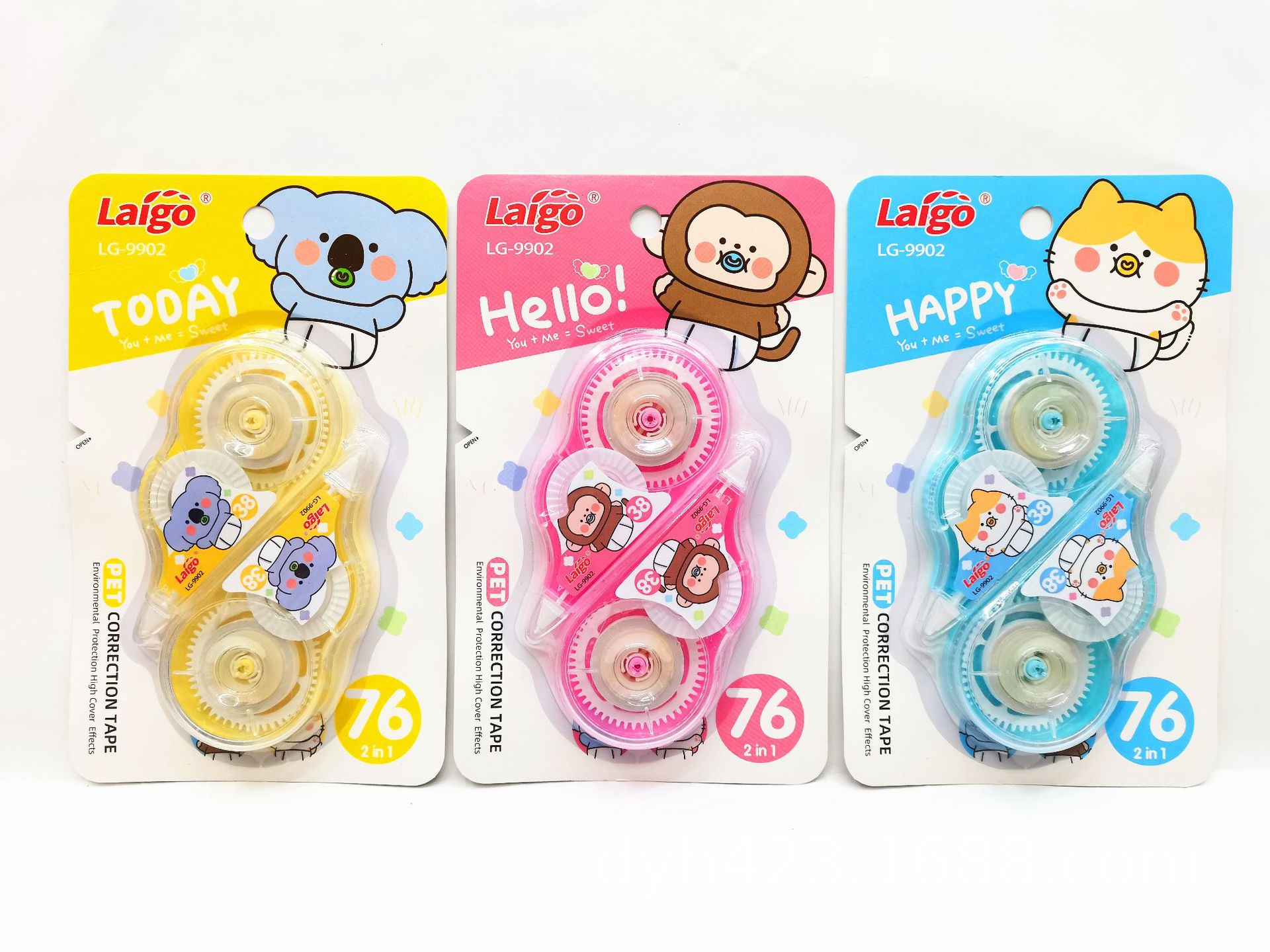 Animal Cartoon Correction Tape 2 Pack Correction Tape Pet Correction Tape TikTok Affordable Creative Stationery LG-9902