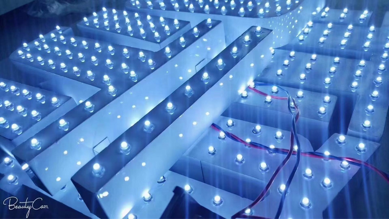 5v 9mm 12mm穿孔灯 外露灯串 户外发光字广告灯串灯 点阵字灯串