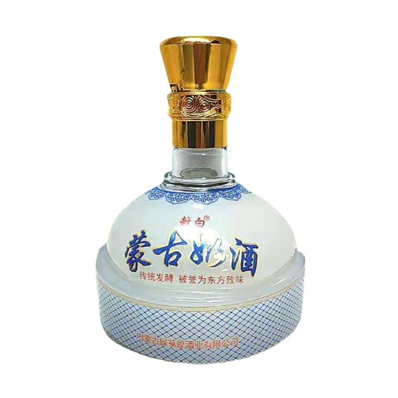 新16度乳白低度蒙古奶酒内蒙特产草原蒙古包450ml装