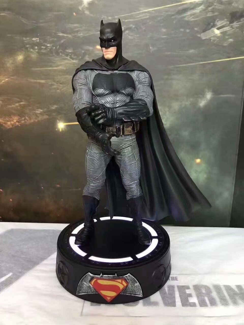 芸祥社 正义联盟 dc雕像 超人 重装蝙蝠侠 神奇女侠 可发光手办