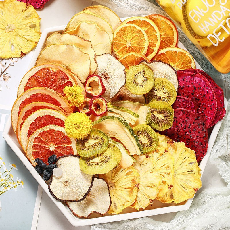 水果茶网红多种口味花茶冻干金桔柠檬片纯水果干片玫瑰花冲泡水喝