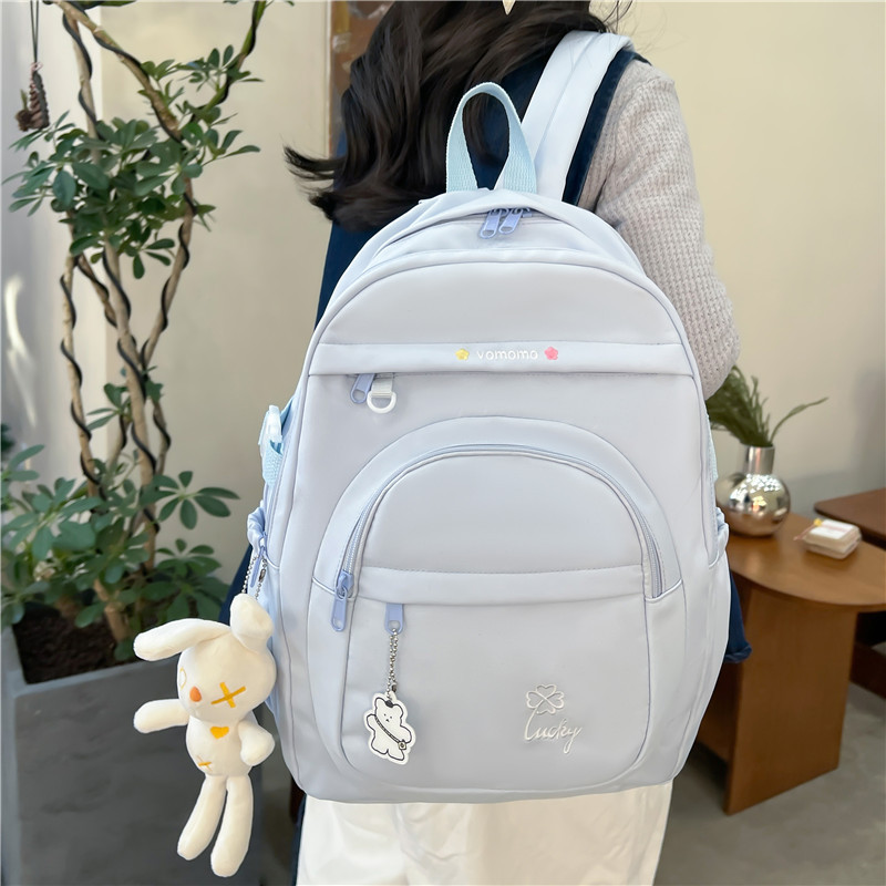 双肩包女2024新款小清新背包韩潮风初中学生书包男女轻休闲旅行