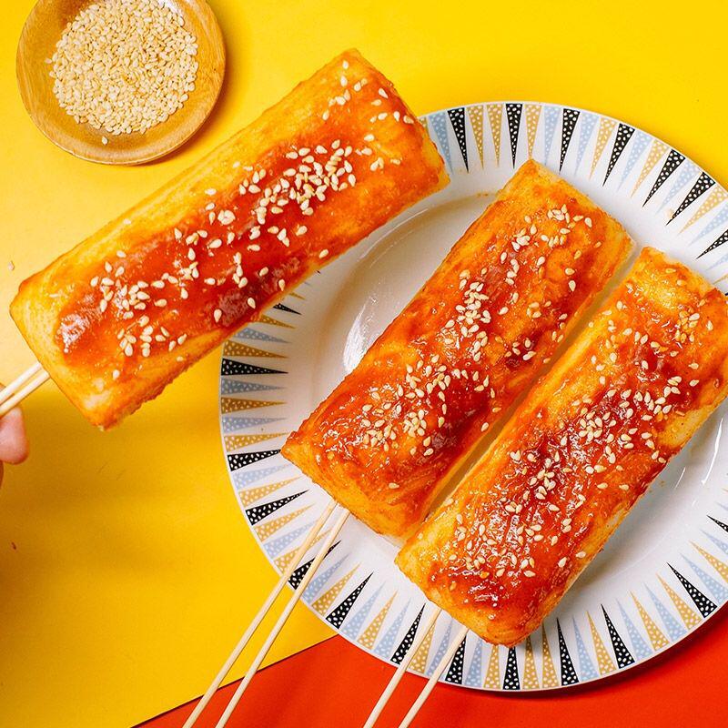 脆皮年糕批发网红条炒年糕甜辣韩式烤煎炸地摊小吃办公室休闲包邮