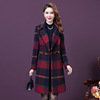 Real shot 2021 wool woolen coat winter new pattern Retro lattice Mid length version Self cultivation Show thin temperament coat Real shot 2021 wool woolen coat winter new pattern Retro lattice Mid length version Self cultivation Show thin temperament coat