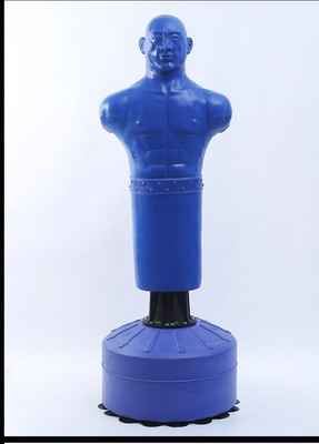 跨境拳击硅胶假人不倒翁沙袋搏击健身真人手感立式沙包宣泄器材