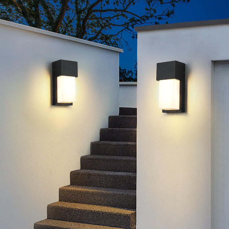 门前灯入户大门灯现代简约别墅门口超亮外墙led庭院壁灯户外防水