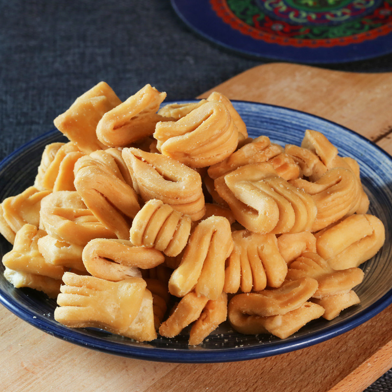 黄油馓子内蒙果条焙子地方特产美食好吃零食早餐传统糕点蒙古果子