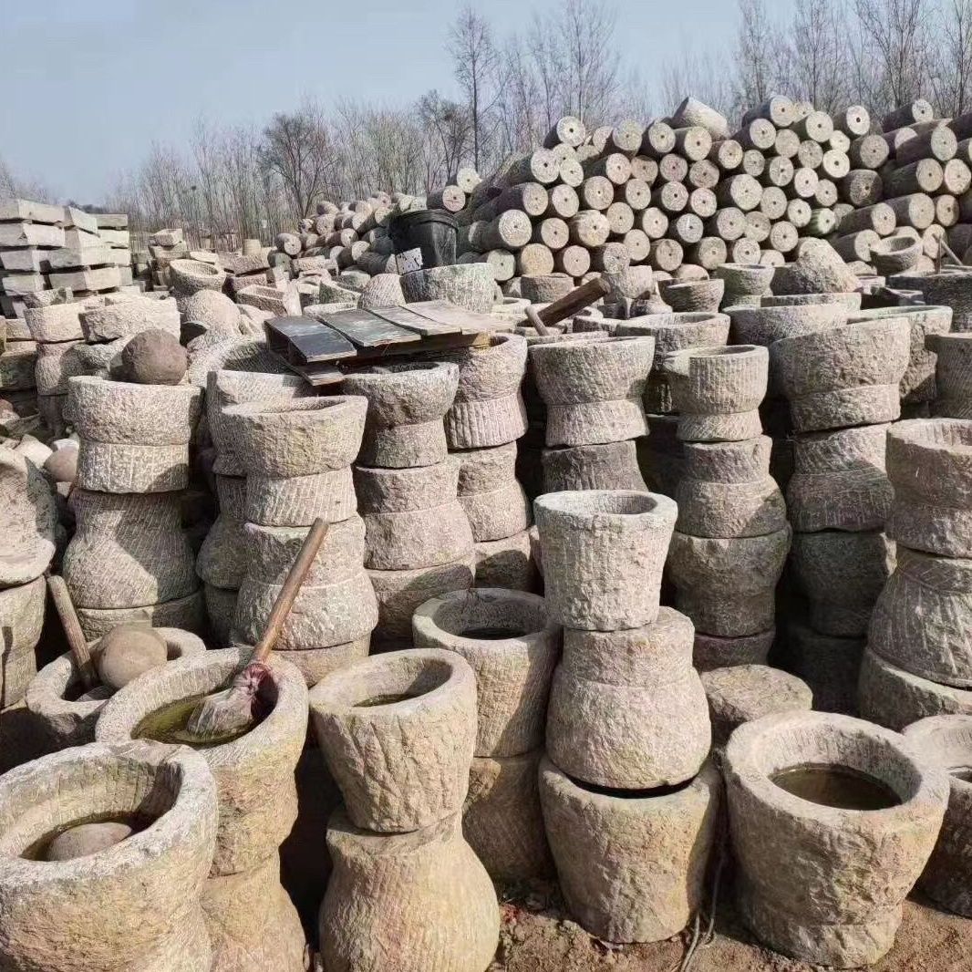 天然整石制作石臼对窝石窝捣碎研磨器捣年糕辣椒糍粑