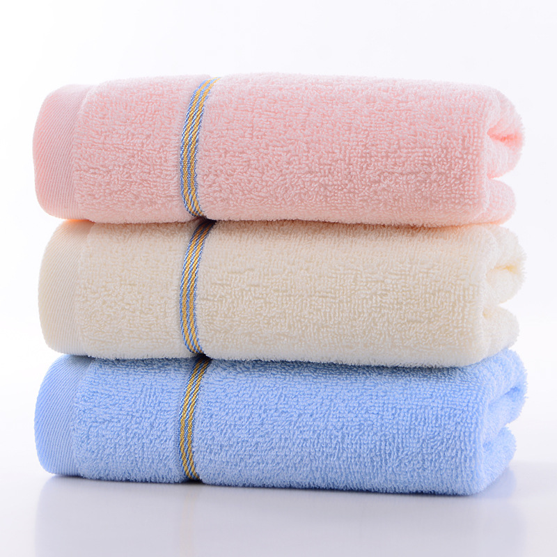 Towel Cotton Thick Soft Absorbent Gift Plain Towel Cotton Wholesale Daily Necessities Adult Face Towel Embroidery