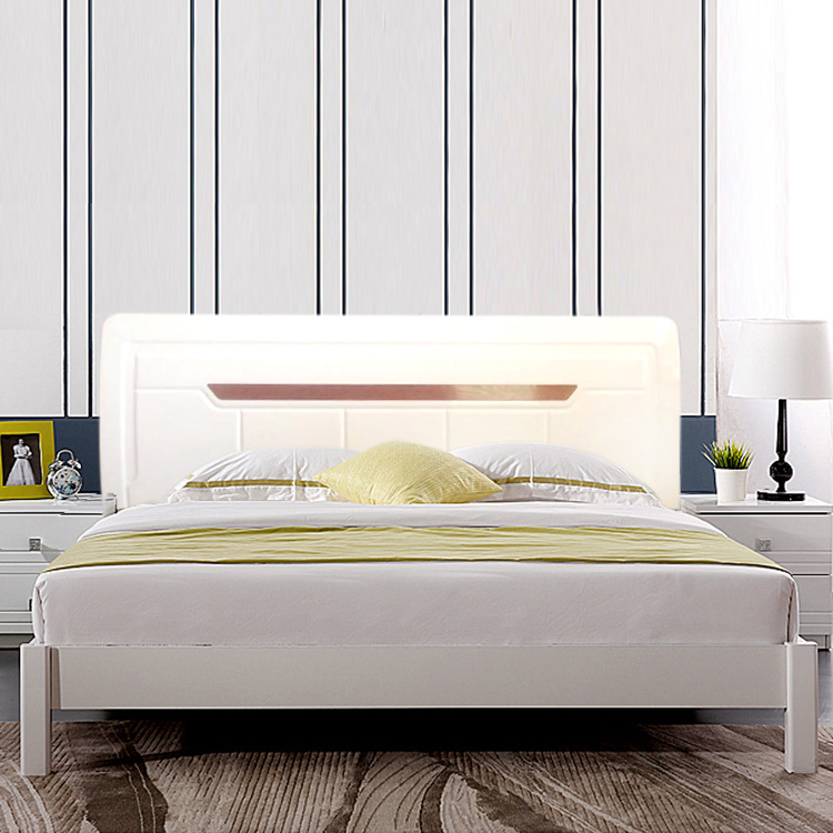 床头板单双人经济型1.5米1.8米简约现代实木烤漆落地靠背单买