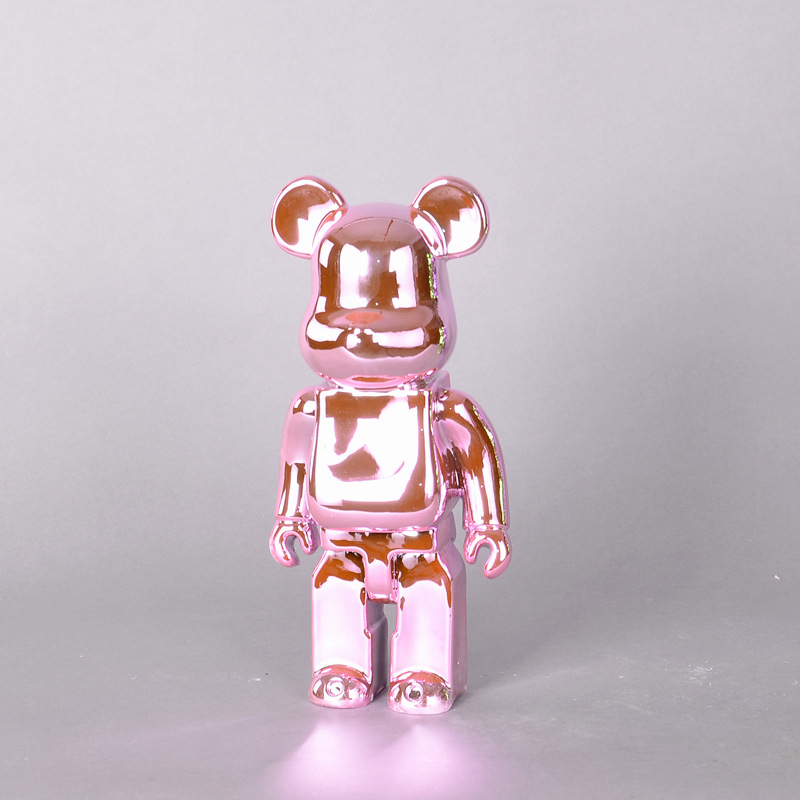 kaws暴力熊公仔卡通玻璃钢雕塑 网红落地公仔客厅店面公仔大摆件