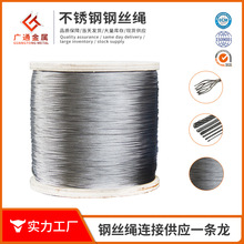 316/304不锈钢钢丝绳7*7结构1.2mm1.5mm1.8mm2.0mm电缆网兜钢丝绳