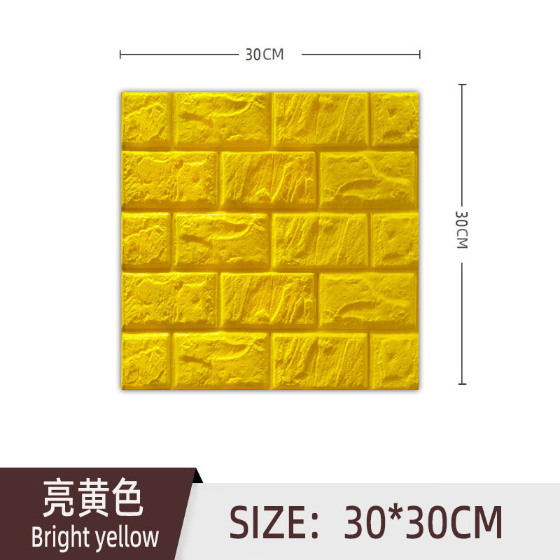 Brick Pattern Wall Stickers Simple XPe Foam Self-Adhesive Cross-Border 30x30 Small Size 3D Wall Sticker Wall Wallpaper