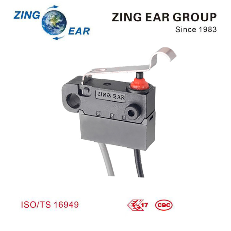 【zing ear】晋煜带线小型微动开关 电子手刹防水微动开关