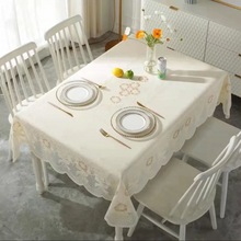 餐桌布欧式烫金桌布正方形防烫防滑茶几桌布长方形桌布代发