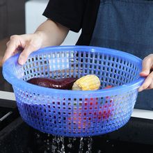 洗菜蓝厨房洗菜篮塑料镂空沥水篮家用特厚大号水果筛菜筛淘米篮子