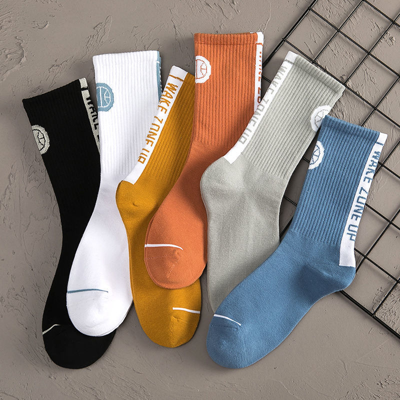 Socks Men's Stockings Ins Spring and Autumn Four Seasons Ball Basketball Socks