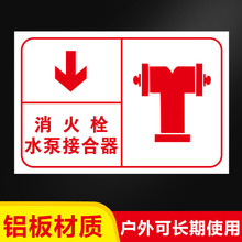 末端试水装置标识标识标志水泵接合器地下指示牌取水不锈钢标牌