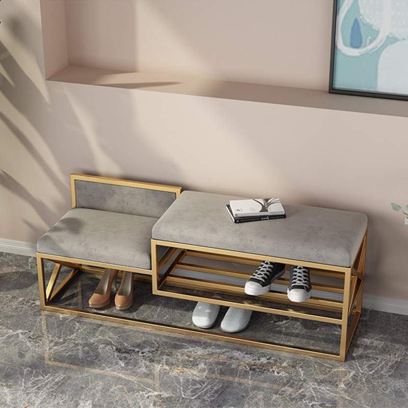 门口穿鞋凳玄关家用软包坐垫沙发凳鞋架皮凳储物门厅鞋店四方餐厅东西