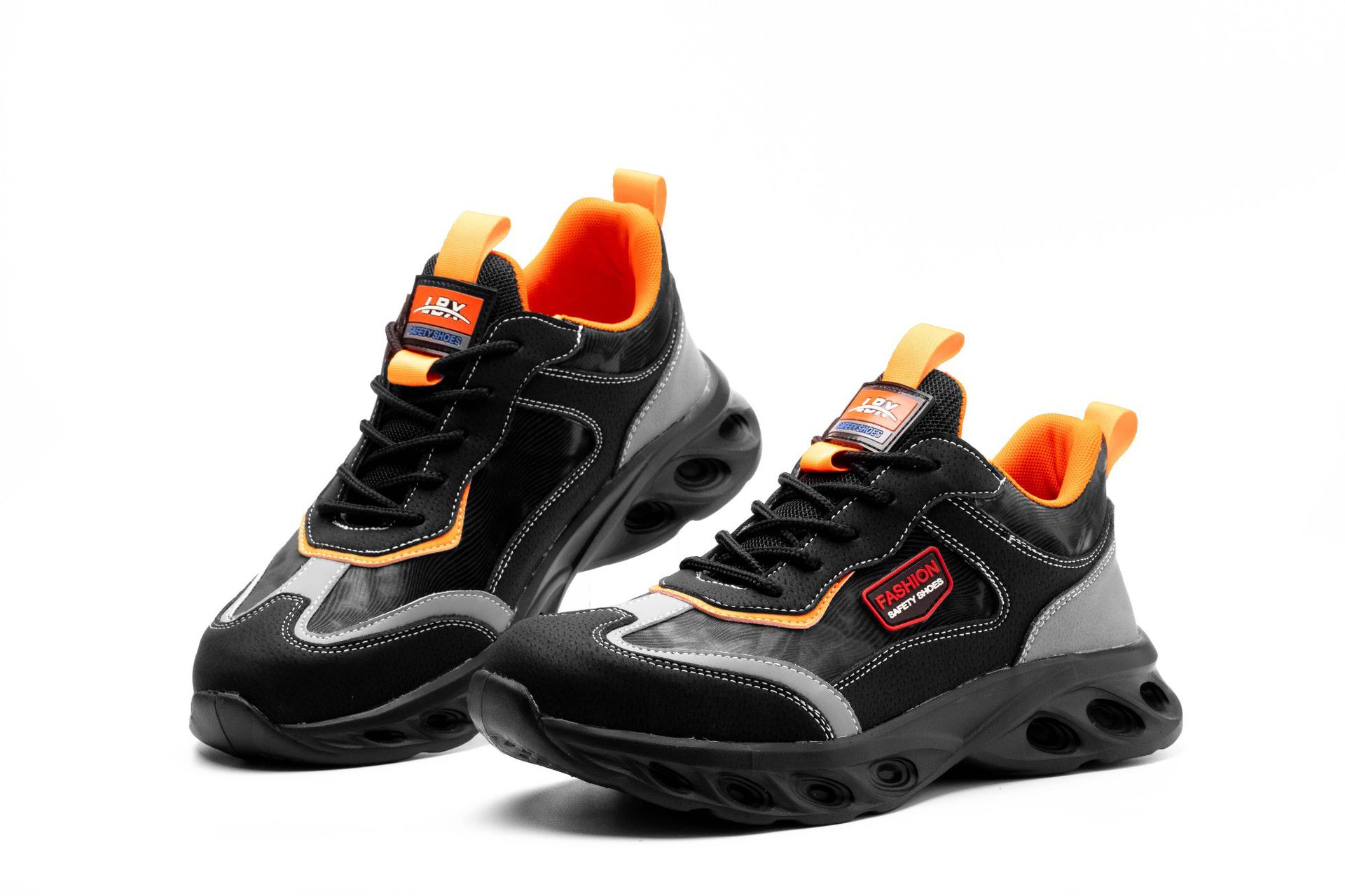 Labor Protection Shoes Men's Anti-Smashing and Anti-Penetration Wear-Resistant Breathable Deodorant Safety Shoes Insulation Electrician Shoes Work Shoes