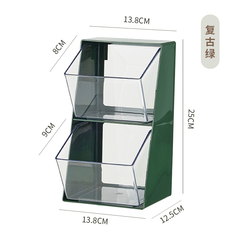 Tea Bag Storage Box Capsules Coffee Instant Milk Tea Organize the Shelves Transparent Acrylic Office Desktop Tea Room