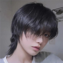 近3个月价格相似同款鲻鱼头假发男韩版帅气短发cos网红jk学生少年狼尾