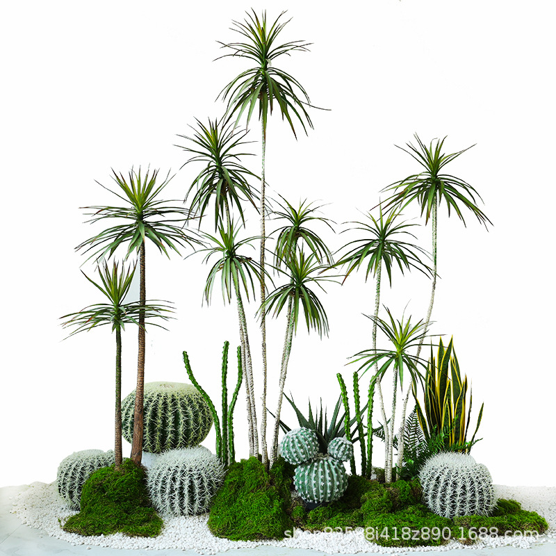 仿真龙舌兰剑兰热带雨林沙漠绿植物工程橱窗装饰造景落地摆件陈列