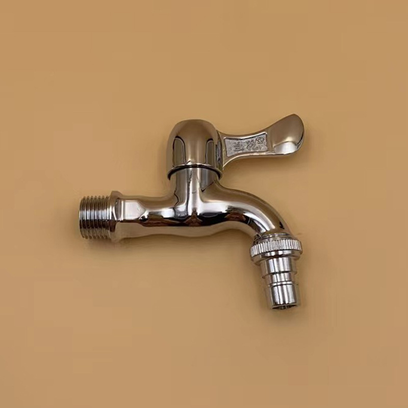 兰花洗衣机单冷水嘴 入墙式单控水龙头 厨房浴室电镀锌合金水嘴