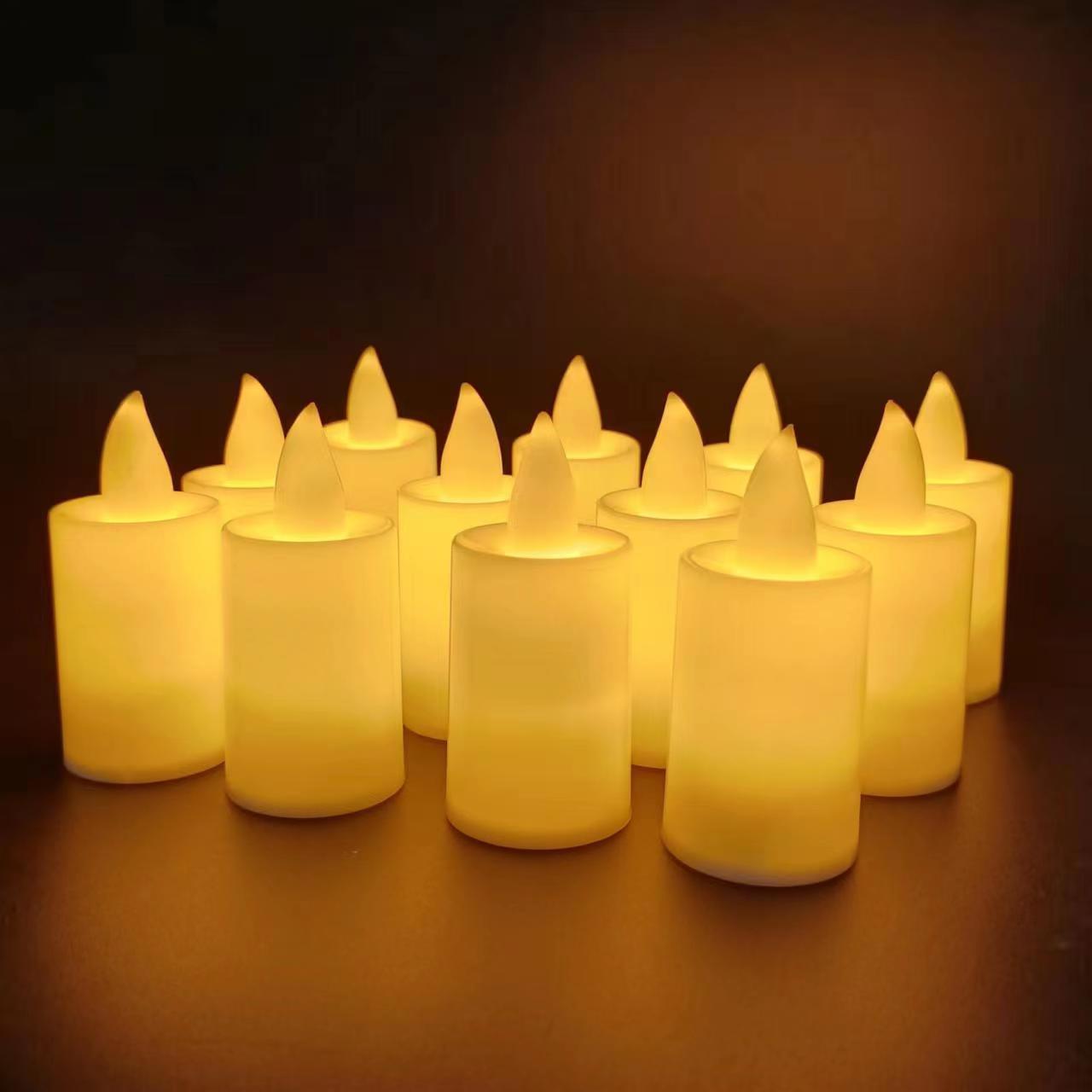 Factory Direct Sales Led Large Electronic Candle Creative Proposal Birthday Tomb-Sweeping Festival Grave Candle