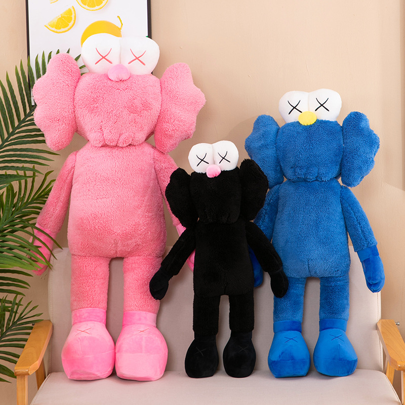 Cross-Border Sesame Street Plush Toy BFF Doll Doll Blue KAWS Sleep Hug Doll Internet Celebrity Ins Pillow Wholesale