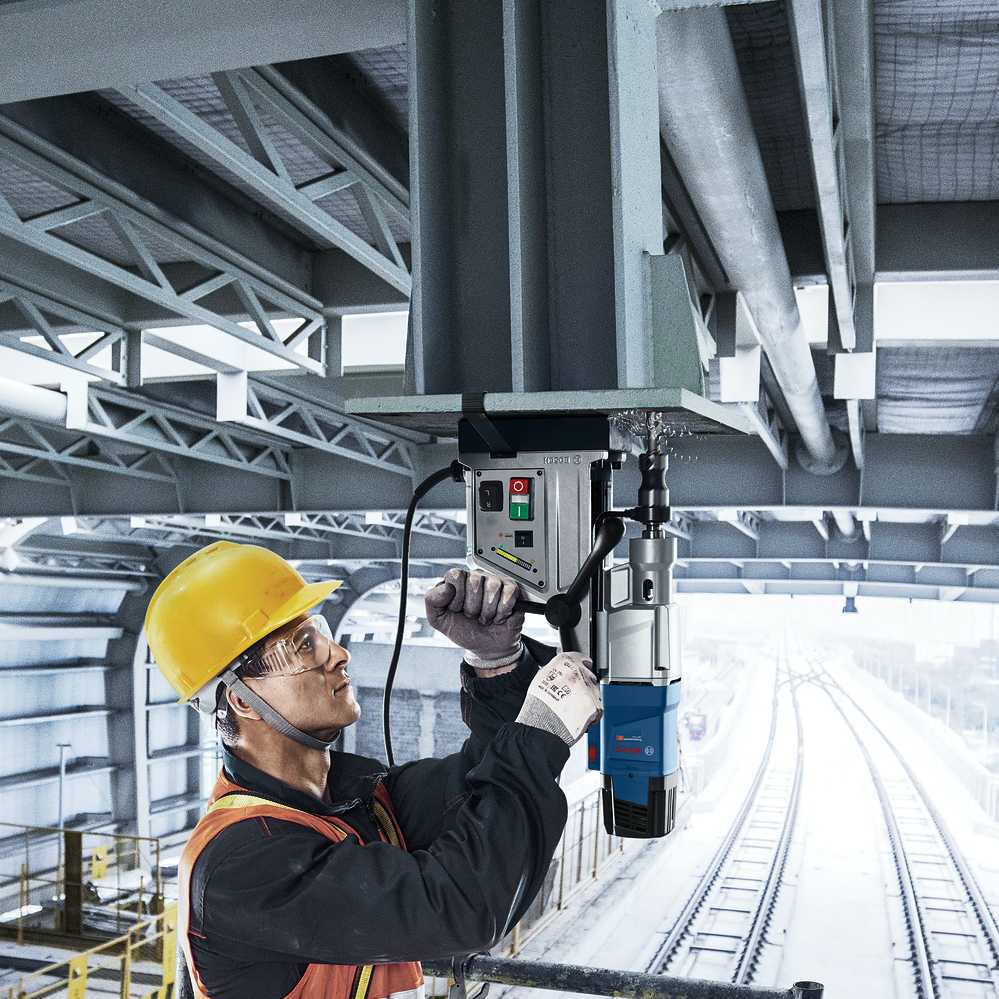 博世磁力钻gbm50-2电动吸铁钻钢板钻孔机磁座钻扩孔钻攻丝机