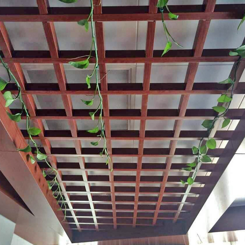 铁铝格栅吊顶栅格网格吊顶格栅水果店葡萄架天花板吊顶材料自装
