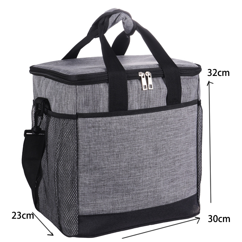 Camping Picnic Bag Thickened Large-Capacity Insulated Bag Oxford Cloth Crossbody Cold Insulation Portable Ice Bag