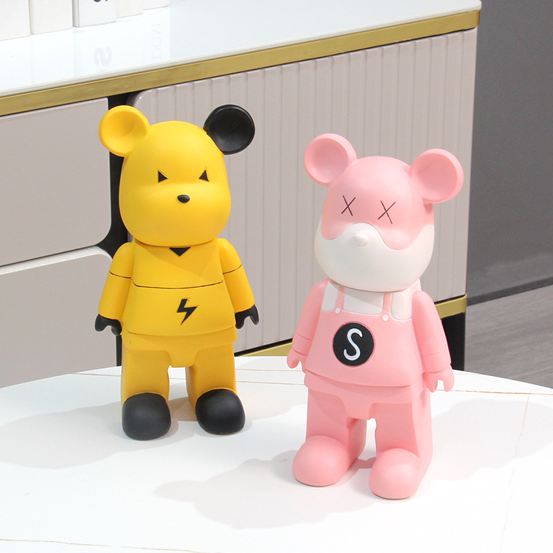 卡通北欧网红推荐可爱暴力熊公仔手办客厅装饰品摆件朋友生日礼品