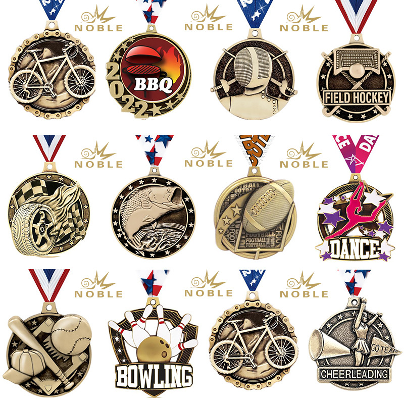 跨境新款奖牌bbq棒球橄榄球钓鱼竞技比赛奖牌国外击剑赛事奖牌